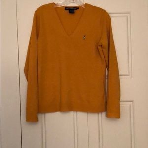 Ralph Lauren sport mustard color sweater size L